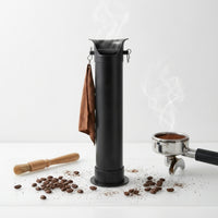 Thickened ABS Plastic Coffee Knock Box Leak-Proof Espresso Knock Box Removable Bar Coffee Puck Disposal Container Reduces Noise for Baristas, Cafe