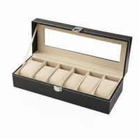 Watch Storage Box Soft Safeguarding Lining Watch Display Case Removable Pillows Particle-Resistant for Women, Travel