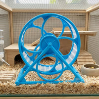 Silent Hamster Wheel and Hamster Exercise Wheel, 12.5cm Design with Triangular Support, Easy Disassembly for Small Pet Cage Accessories