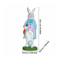 Easter Bunny Figurine Adorable Design Festive Resin Bunny Couple for Balcony