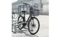 Metal Bike Basket with Lid Wire Grid Heavy Duty Rectangular for Cyclists, Commuters, Grocery Shopping, Daily Commuting