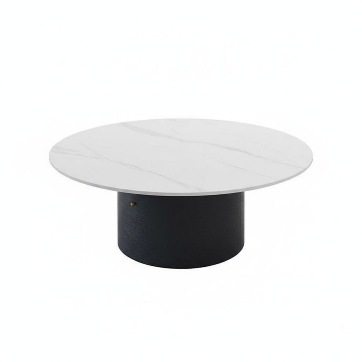 2 Pieces Modern Minimalist design Round Nesting Table Set Space Saving High-Low Nesting pair abrasion Resistant Top Living Room Furniture Easy to Clean for Apartment Dwellers, Renters, Homeowners, Small Spaces, Lounge Area