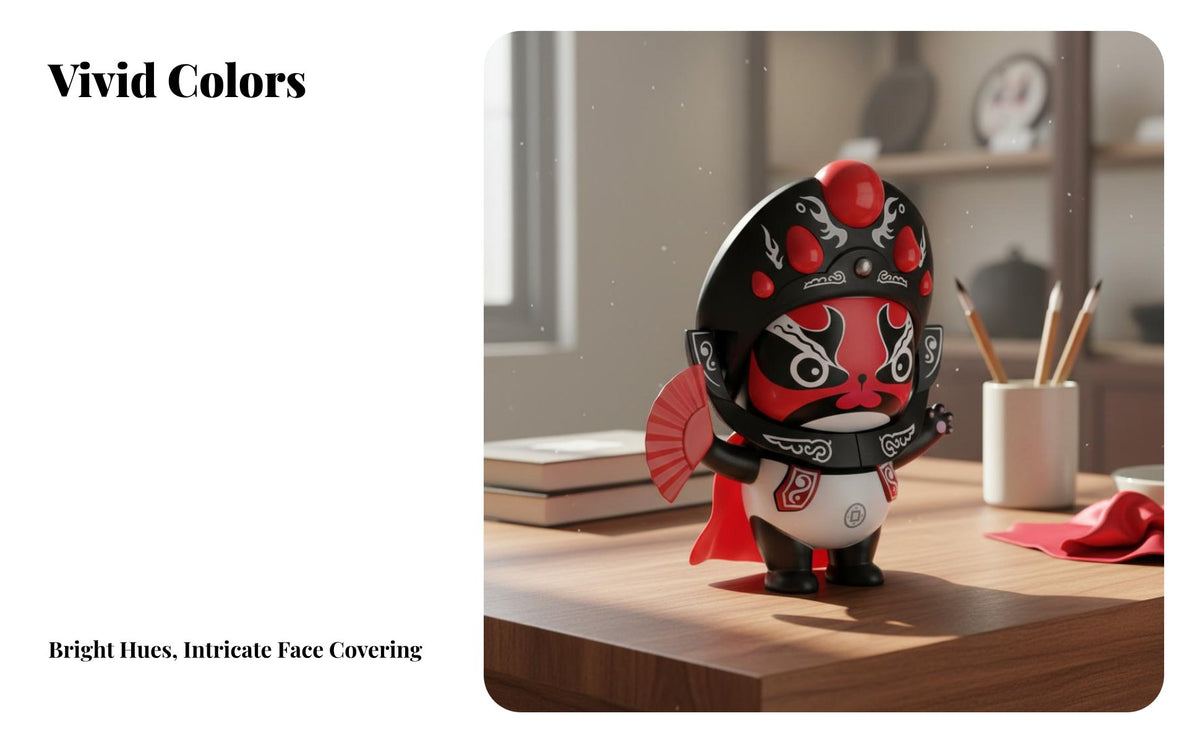 Sichuan Opera Face Changing Doll Decorative Ornament Chinese Bian Lian Toy Interactive Entertainment Chinese Opera Face Changer Toy for Collectors