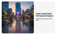 Custom Project Light Pole Weather Resistant Large Decorative Street Light Waterproof Artistic Sculpture Lamp for Public Squares, Streetscapes, Pathway