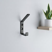 Wall-Mounted Hook Heavy-Duty Metal Hook with Screws Hooks Matte Space-Saving for Entryway, Bedroom