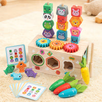 Sorting and Stacking Toy Fine Motor Wooden Sorting Toy Shape Sorter Educational Toys Non for Toddlers, Playroom, Daycare