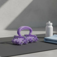 Non-Slip Handle Handheld Spiky Massager Ergonomic Design Muscle Roller Tool Personal Care Item for Athletes