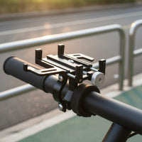 Aluminum Alloy Cycle Phone Mount Navigation Support Motorcycle Phone Holder Secure Hold Electric Bicycle Handlebar Holder Anti-Slip for Cycling, Electric Bike, Motorcycling