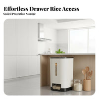 Rice Storage Bin Dampness-Resistant-Resistant Sealed Rice Dispenser Airtight Flour Storage Container for Countertop, Cabinet