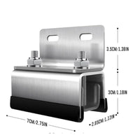 4 Pieces Black Insert Right-Angle Clamp Bracket Compact Mounting Bracket Bolt Fasteners Furniture Connector Uncovered Channel