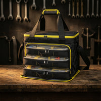 Tool Storage Bag with Removable Cases Soft-Sided Tool Storage Bag with Shoulder Strap Rugged Work Tote for Technicians, Home Improvers, Workshops