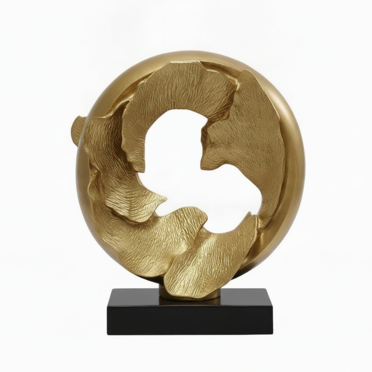 Ginkgo Leaf Sculpture Modern Ginkgo Leaf Ornament Gallery-Style for Office