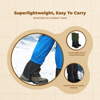 Waterproof hiking gaiters, unisex.
