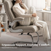 Ergonomic Design arched-Shaped spine Chair Breathable spinerest pivoting Seat Modern design & appearance Office Furniture effortlessRolling Casters for Students, Home Workers, grown-ups, Study Room, Bedroom