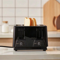 Compact Two-Slot Toaster Glossy Countertop Toaster Space-Saving Appliance Modern for Kitchen
