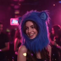 Furry Hood with Ears Cute Hood with Ears Adorable for Halloween