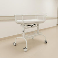 Adjustable Hospital Infant Bed Inclined Design Mobile Infant Crib Medical Grade Style Transparent Infant Crib for Newborns, Maternity Center, Nursery