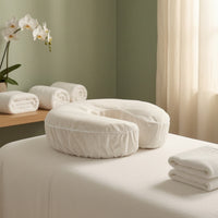 50 Pieces Massage Headrest Cover C-Shaped Pillow Cover Covers for Beauty Salons