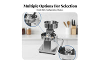 Heavy-Duty Hamburger Patty Press Machine Lever-Operated Manual Patty Press Countertop Food Prep Tool Brushed Silver