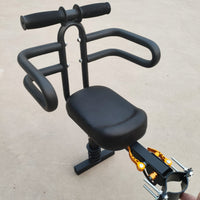 Clamp Mount Front Bike Child Seat Compact Front Scooter Child Seat Adjustable Toddler Bike Saddle