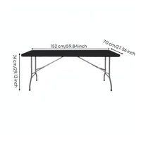 Easy to Carry Folding Plastic Table Space Saving Heavy Duty Plastic Folding Table Quick Setup Household Furniture Weather Resistant for Street Market, Outdoor Events