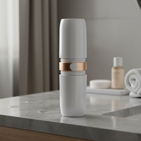 Portable Travel Toothbrush and Toothpaste Holder with Mouthwash Cups