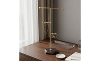Jewelry Stand with Marble Base Vertical Necklace Holder Stand Stable Necklace Holder with Marble Base for Bedside Table