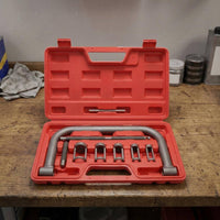 Cylinder Head Component Spring Removal and Installation Tool Kit Hard Shell Case Cylinder Head Component Spring Compressors Metal Body for Mechanics