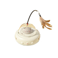 Rechargeable Automatic Cat Toy Obstacle Avoidance Electric Feather Cat Teaser Long-Lasting Pet Supply for Indoor