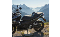 One-Piece Seat with Backrest Direct-Fit for Motorcyclists