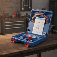 Gauge Set with Case Multi-Port Gauge Set Easy-to-Read Charging Kit for Garage
