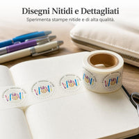 Stationery Themed Die-Cut Washi Tape for Scrapbooking and Decoration