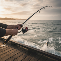Carbon Fiber Telescopic Sea Fishing Rod for Long Casting, Heavy Duty