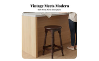 European Design Upholstered Swivel Stool High-Leg Design Bar Chair With Footrest Seating Furniture Sturdy Construction for Homeowners, Business Owners, Entertainers, KTV Lounge, Cafe, Kitchen Island, Dining Room