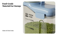 Moisture-Proof Rice Storage Container Food-Safe Airtight Grain Dispenser Space Saving for Pantry
