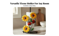 Blossom Paper Towel Holder Hand-Painted Details Winged Beauty Paper Towel Stand