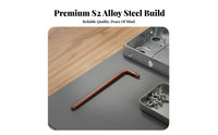 9 Pieces 90-Degree Angle D Hexalobular Key Set High Hardness Hexalobular Wrench Set Heat Treated Hand Tool for Mechanics, Professionals, Workshop