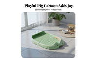 Indoor Dog Potty Tray Anti-Spray Dog Litter Box with Mesh Puppy Training Toilet Large Capacity Mesh Training Toilet