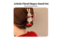Flower Design Hair Fastener Premium Feel Flower Hair Fastener Distinctive Design Strong Hold for Trend Lovers, Hairstyling