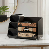 Makeup Organizer with Drawers Space-Saving Makeup Organizer Compact Cosmetic Storage Case for Vanity Table