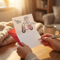 Easter Greeting Card with Envelope Happy Easter Card for Children, Friends, Holiday Greetings, Spring Season