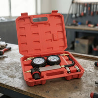 Cylinder Leakage Tester with Case Portable Cylinder Leak Tester Kit Heavy-Duty Leak Identifier Kit for Auto Repair Shop