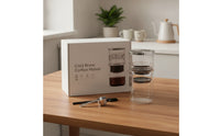 Cold Brew Coffee Maker Easy to Clean Cold Brew Coffee Maker with Strainer Clear Glass Pitcher with Lid for Apartment