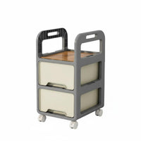 With casters Deskside backpack Holder Easy to Move Multi-Tier Rolling storage mobile unit Space Saving Storage Trolley Multifunctional for Students, educators, Kids, Classroom, Beside Desk, Study Room, Bedroom