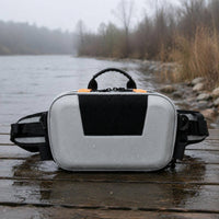 Wearable Hard-Shell Tackle Bag Zippered Waist Tackle Bag Long-Lasting Fishing Fanny Pack Lightweight for Anglers