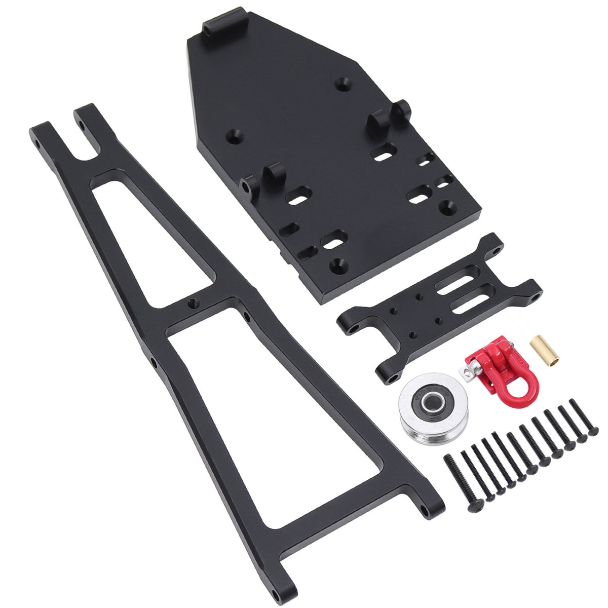 RC Recovery hoist  Aluminum Alloy Winch Realistic Hardware for Trailer Builds