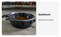 Oil Drain Pan Thickened Material Oil Collect Basin Large Capacity Automotive Fluid Collection Pan for Auto Specialist S, Workshop, Garage, Driveway