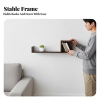 Wall shelf with Lip Nordic aesthetic Single Plank Shelf Space-Saving for Gift Givers