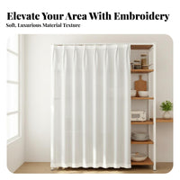 particle barrierproof track system particle barrier Screen Clutter Hiding Cabinet Curtain effortless Gliding Shelf screenDrill Installation for Renters, property owners, Students, Kitchen, Bedroom, Living Room, Bathroom