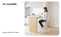 Foldable Design Folding Backrest Stool InstallationInstallationinstallationno-assembly Bar Chair Arrives Fully Assembled Household Furniture Space-Saving for Apartment Dwellers, Business Owners, Reception Area, Small Apartments, Kitchen, Balcony